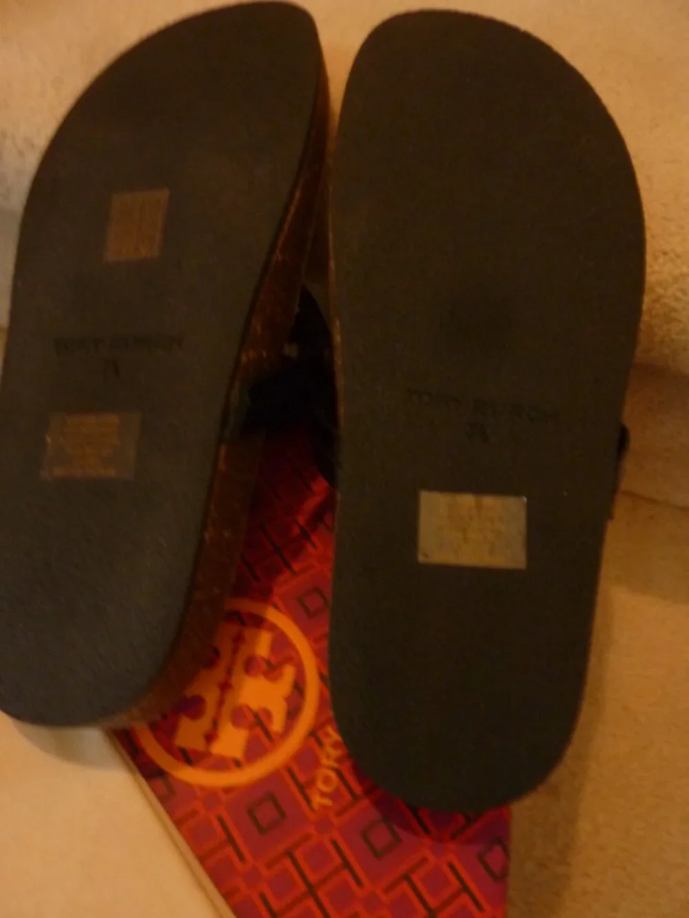 Tory Burch Miller Cloud Patent leather/Cork Slide Sandals